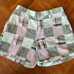 Preppy Plaid and Patchwork! Ladies shorts size 31